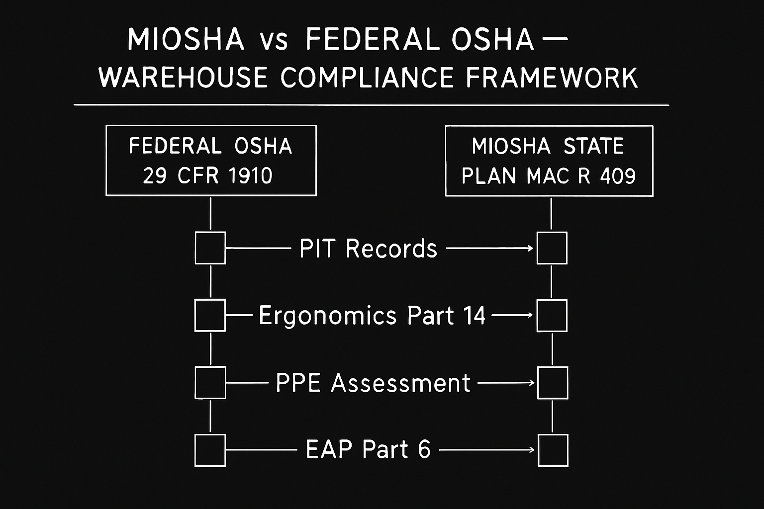 Michigan MIOSHA vs Federal OSHA: A Warehousing & Distribution Compliance Guide for 3PL and Fulfillment Centers