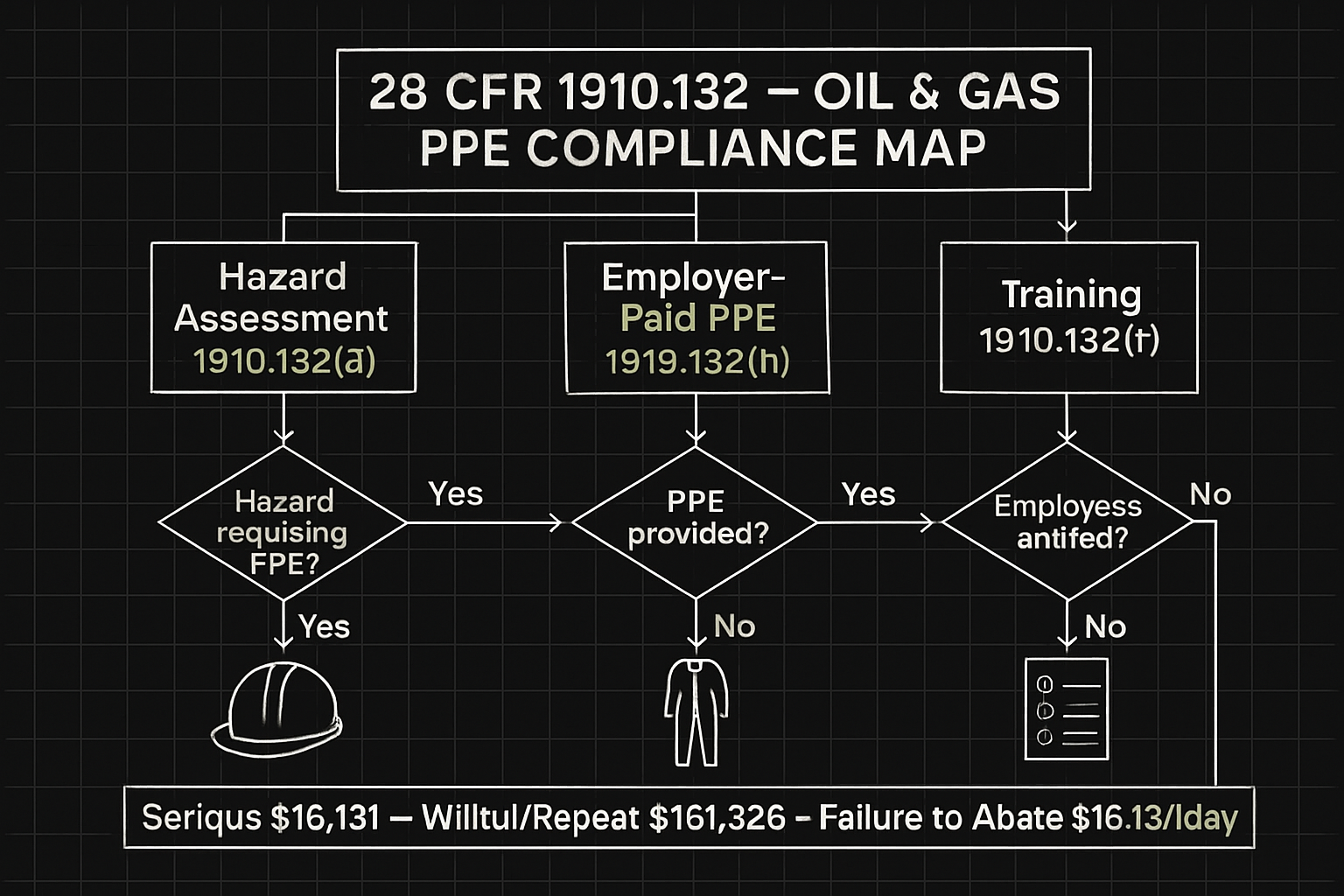 OSHA PPE Requirements 29 CFR 1910.132 for Oil & Gas: Hazard Assessments, Employer-Paid PPE, and the Training Contractors Skip